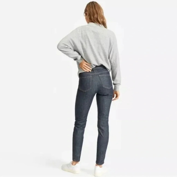 Everlane The Mid-rise Skinny denim Jeans Ankle crop size 25 in Dark Indigo - Picture 2 of 16